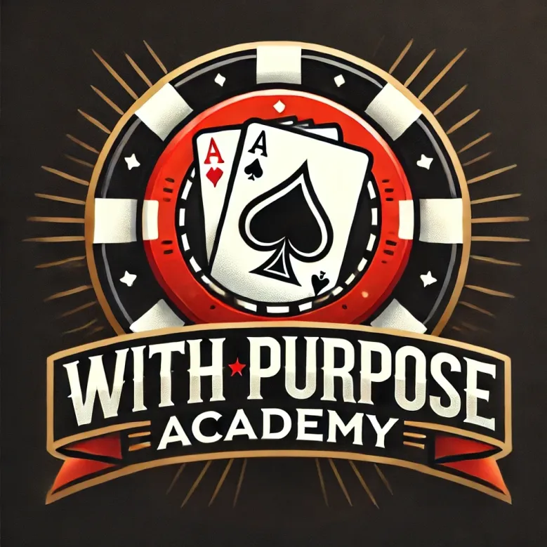 With Purpose Academy poker chip emblem